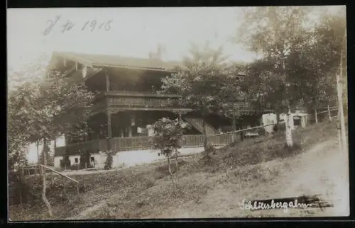 Foto-AK Schliersee, Gasthof Schliersbergalm
