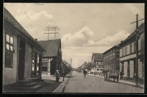 AK Walsrode, Partie in der Moorstrasse