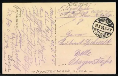 AK Munster, Ansicht vom Gasthaus Lüneburger Hof