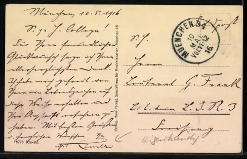 AK München, Institut Römer, Kaulbachstrasse 31-33, Gartenhäuser