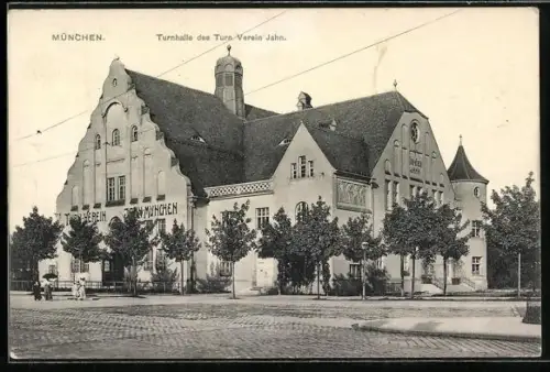 AK München, Turnhalle des Turnverein Jahn an der Widenmayer Strasse
