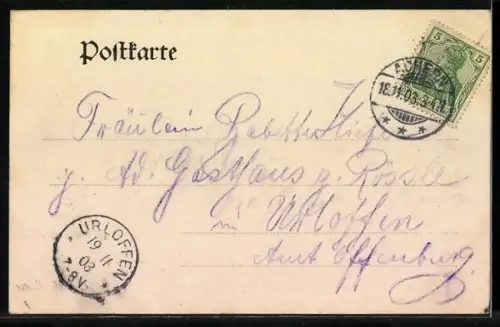 AK Obersasbach b. Acher, Gasthaus zum neuen Erlenbad, Handlung von Isidor Striebel