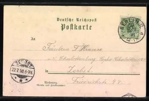 Lithographie Woltersdorf / Mark, Gasthaus Woltersdorfer Schleuse v. Wilhelm Schulz, Garten, Woltersdorfer Schleuse, Saal