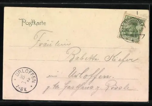 AK Achern, Teilansicht mit Hauptstrasse