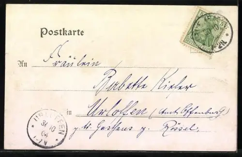 AK Lauf b. Achern, Gasthaus zum Rössel, Ortsansicht, Burg Neuwindeck