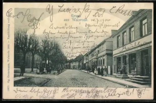 AK Walsrode, Kolonialwarenhandlung in der Kirchstrasse