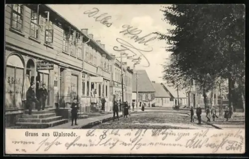 AK Walsrode, Geschäft von S. Seckel in der Kirchstrasse
