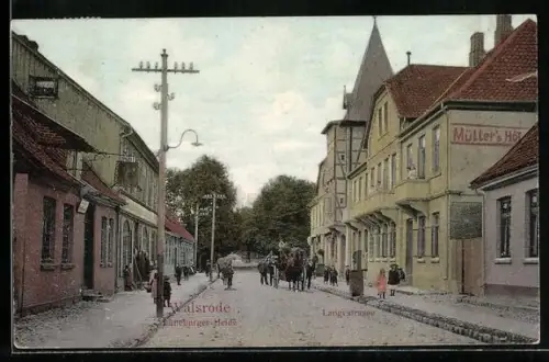 AK Walsrode /Lüneburger Heide, Müller`s Hotel in der Langestrasse