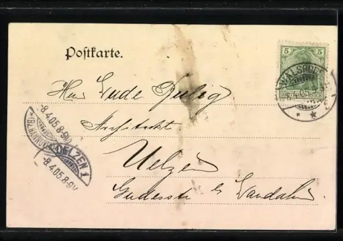 AK Walsrode, Müller`s Hotel zum Kronprinzen