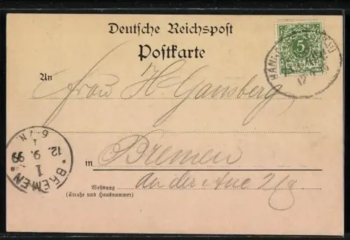 AK Walsrode, Kaiserliches Postamt mit Strassenpartie