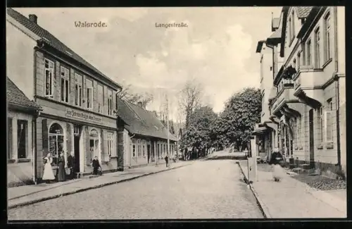 AK Walsrode, Geschäft von Heinr. Bohrmann in der Langestrasse