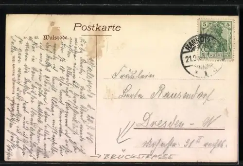 AK Walsrode, Partie in der Brückestrasse