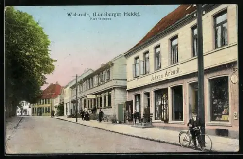AK Walsrode /Lüneburger Heide, Geschäft von Johann Arendt in der Kirchstrasse