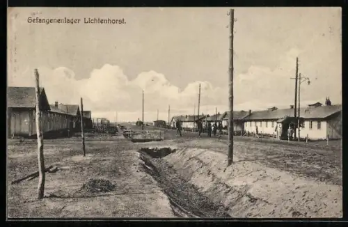 AK Lichtenhorst, Baracken im Gefangenenlager