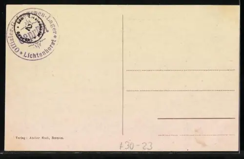 AK Lichtenhorst, Kriegsgefangene im Gefangenenlager