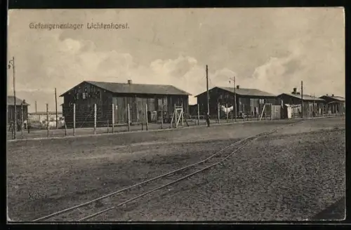 AK Lichtenhorst, Schienen im Gefangenenlager