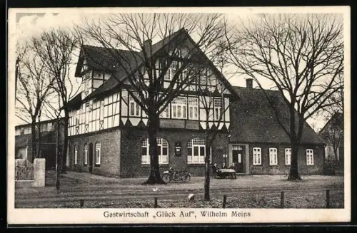 AK Gross Häuslingen, Gasthaus Glück Auf, Bes. Wilhelm Meins