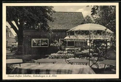 AK Hodenhagen a. d. Aller, Gasthof Strandkaffee Schultze