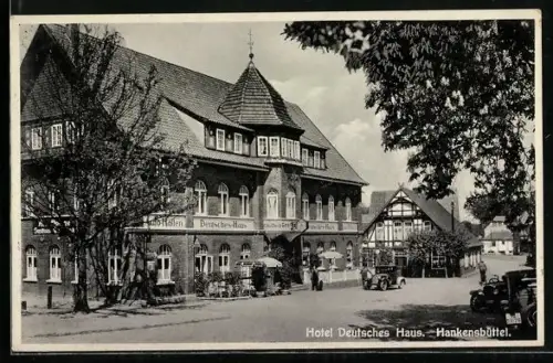 AK Hankensbüttel i. Hann., Hotel Deutsches Haus, Bes. Otto Obeck