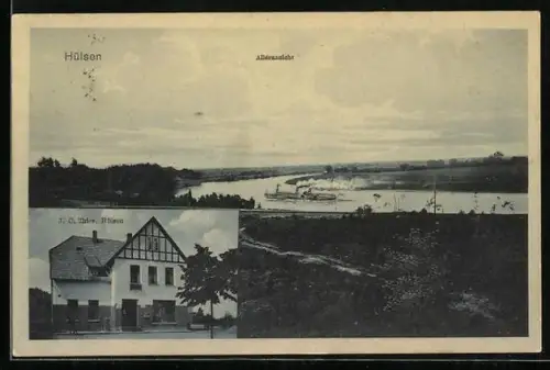 AK Hülsen, Haus J. C. Thies, Alleransicht