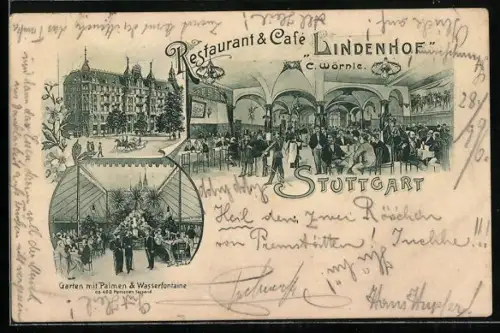 AK Stuttgart, Restaurant & Cafe Lindenhof, Inh. C. Wörnle
