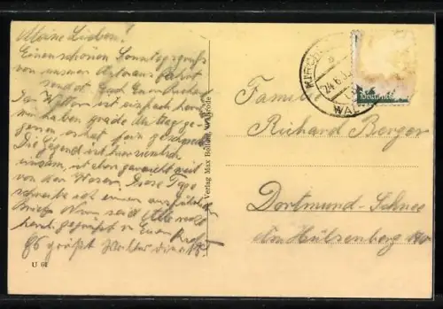 AK Kirchboitzen, Gasthaus W. Heinemeyer, Innen- und Aussenansicht