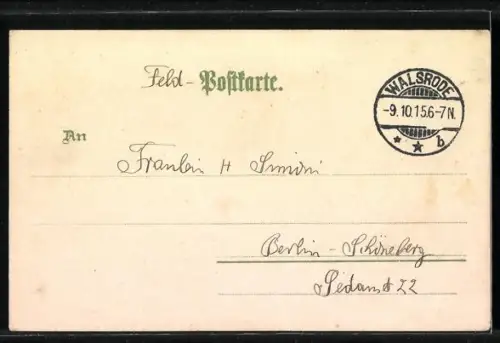 Lithographie Walsrode /Lüneburger Heide, Partie a. d. Böhme