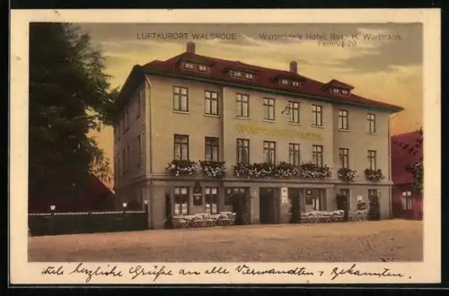 AK Walsrode, Wurtmann`s Hotel, Bes. H. Wurtmann