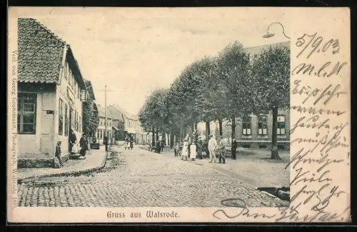 AK Walsrode, Partie in der Kirchstrasse