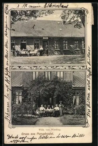 AK Mengebostel, Gastwirtschaft, Familie von Wilhelm von Wieding