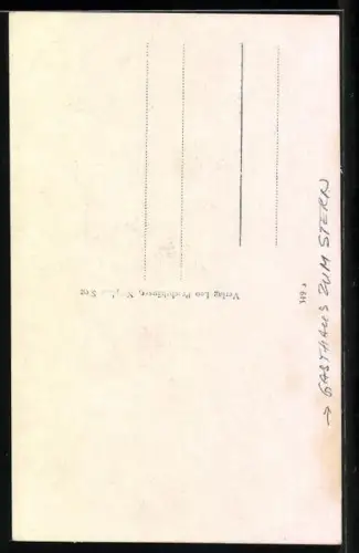 AK Netphen /Sieg, Gasthaus zum Stern, Blick zur Kirche