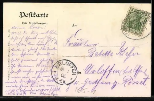 AK Ottersweier, Gasthaus zur Krone, Bahnhof, Wallfahrtskirche Maria-Linden