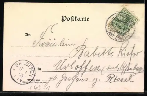 AK Ottersweier, Gasthaus zur Krone, Bahnhof, Windeck und Wallfahrtskirche Marialinden