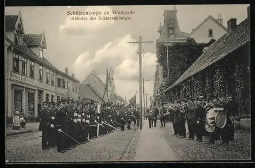 AK Walsrode, Schützencorps, Abholen des Schützenkönigs