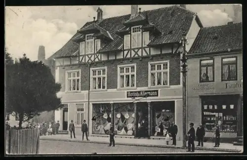 AK Walsrode, Geschäft von Hering und Allermann