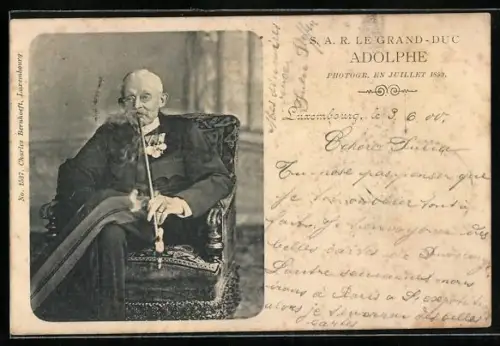 AK Grossherzog Adolph von Luxemburg