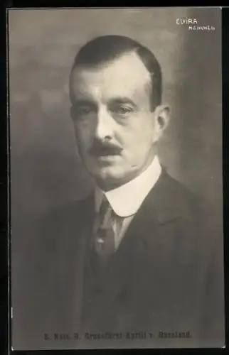 AK S. Kaiserliche Hoheit Grossfürst Kyrill von Russland im Anzug