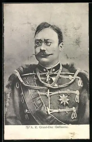 AK Grossherzog Wilhelm von Luxemburg in Husaren-Uniform