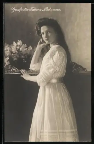 AK Porträt Grossfürstin Tatiana Nikolaewna von Russland
