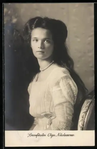 AK Die junge Grossfürstin Olga Nikolaewna von Russland