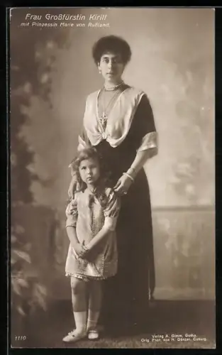 AK Grossfürstin Kirill mit Marie von Russland