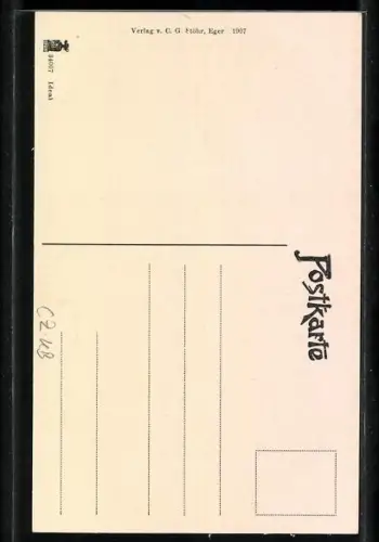 AK Marienbad, Curhaus zum Grünen Baum mit Geschäft Maison Pesser