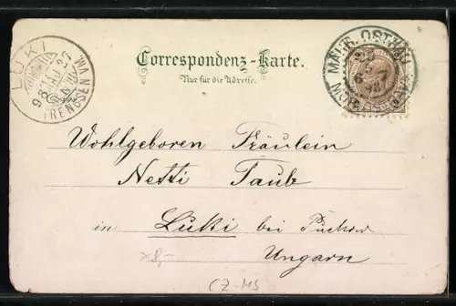 AK Mähr. Ostrau, Kirche, Deutsches Haus, Narodni dum