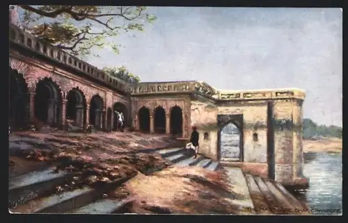 Künstler-AK Cawnpore, The Massacre Ghat