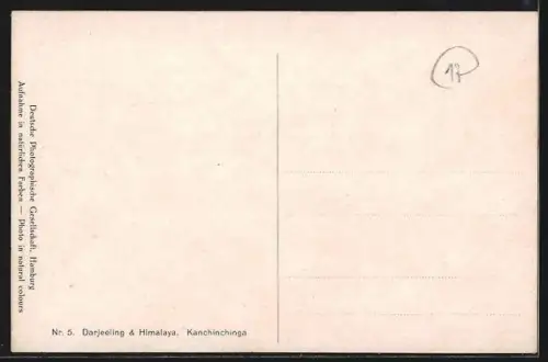 AK Darjeeling, Darjeeling u. Himalaya, Kanchinchinga