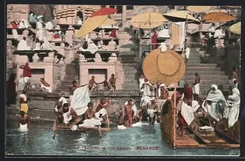 AK Benares, Waschung im Ganges
