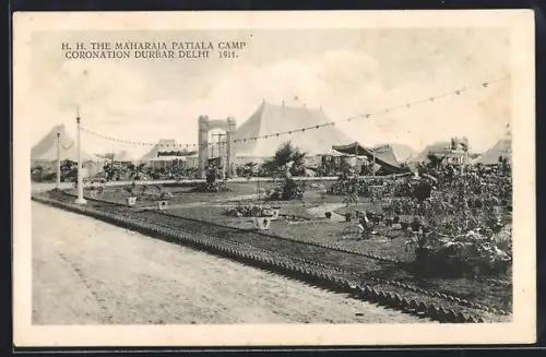 AK Delhi, Coronation Durbar 1911, H. H. The Maharaja Patiala Camp