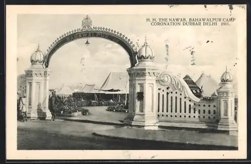 AK Delhi, Coronation Durbar 1911, H. H. The Nawab. Bahawalpur Camp
