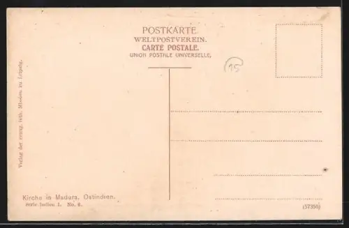 AK Madura, Blick auf schöne Kirche