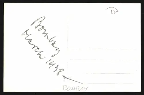 AK Bombay, Menschen auf der Strasse